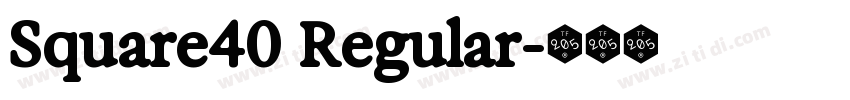 Square40 Regular字体转换 Square40 Regular字体转换